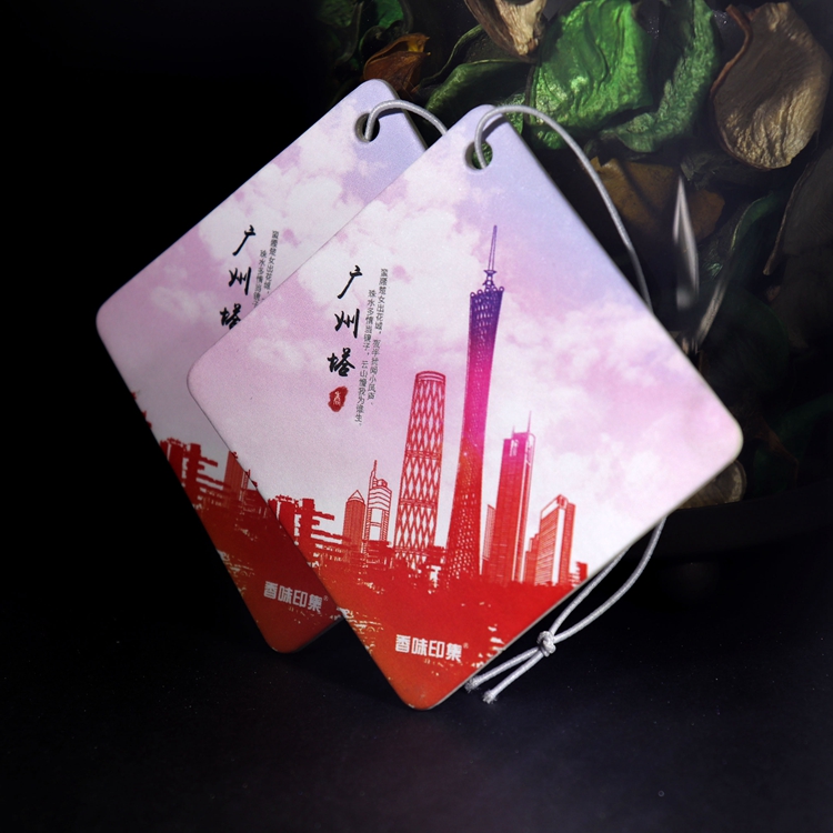 香味印集廣州市紀(jì)念型地標(biāo)廣州塔汽車香水香薰車載香片