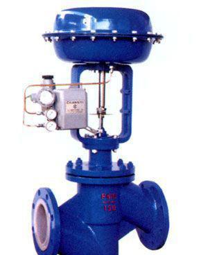 氣動V型調(diào)節(jié)球閥 HPF46型氣動薄膜襯氟單座 HPF46型氣動薄膜襯氟單座調(diào)節(jié)