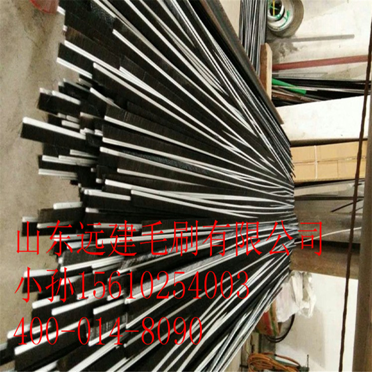 H型F型鋁合金條刷 電梯毛刷 工業(yè)毛刷 鋁合金尼龍毛條密封除塵刷