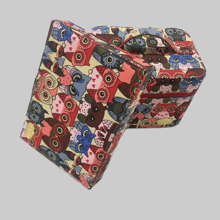 卡通化妝箱 定制時(shí)尚卡通化妝箱美妝箱歐美手提彩妝工具收納盒