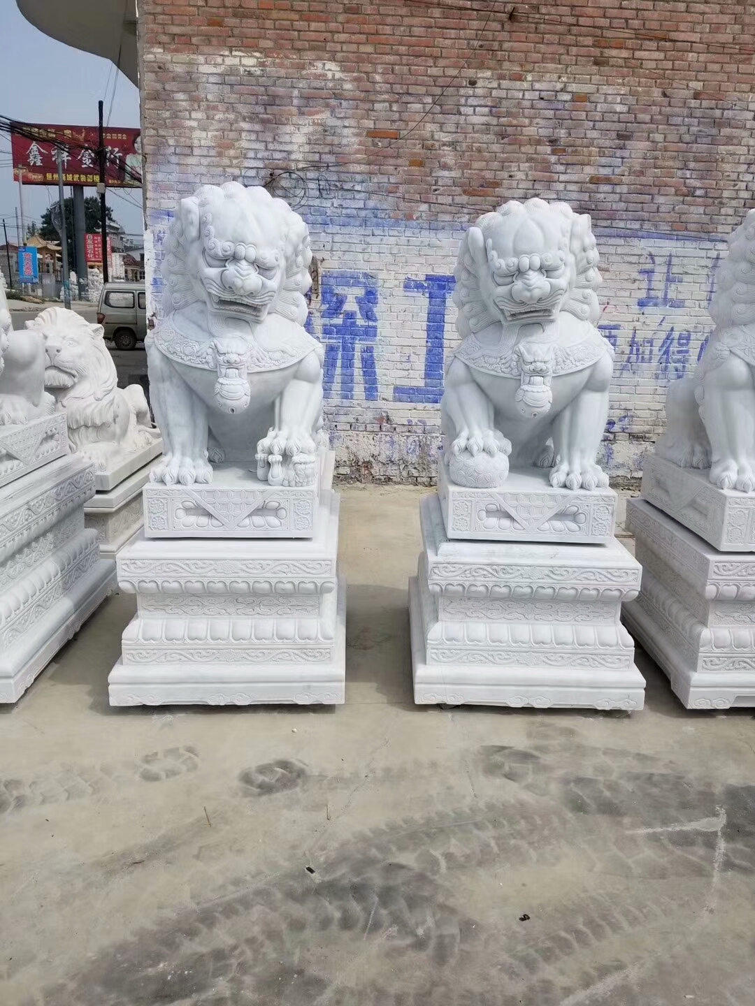 豐路雕塑 天安門(mén)大型漢白玉石獅子