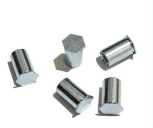 廠家直銷批發(fā)六角壓鉚螺母柱盲孔壓板螺母鍍鋅鋼BSO-3.5M4-M6