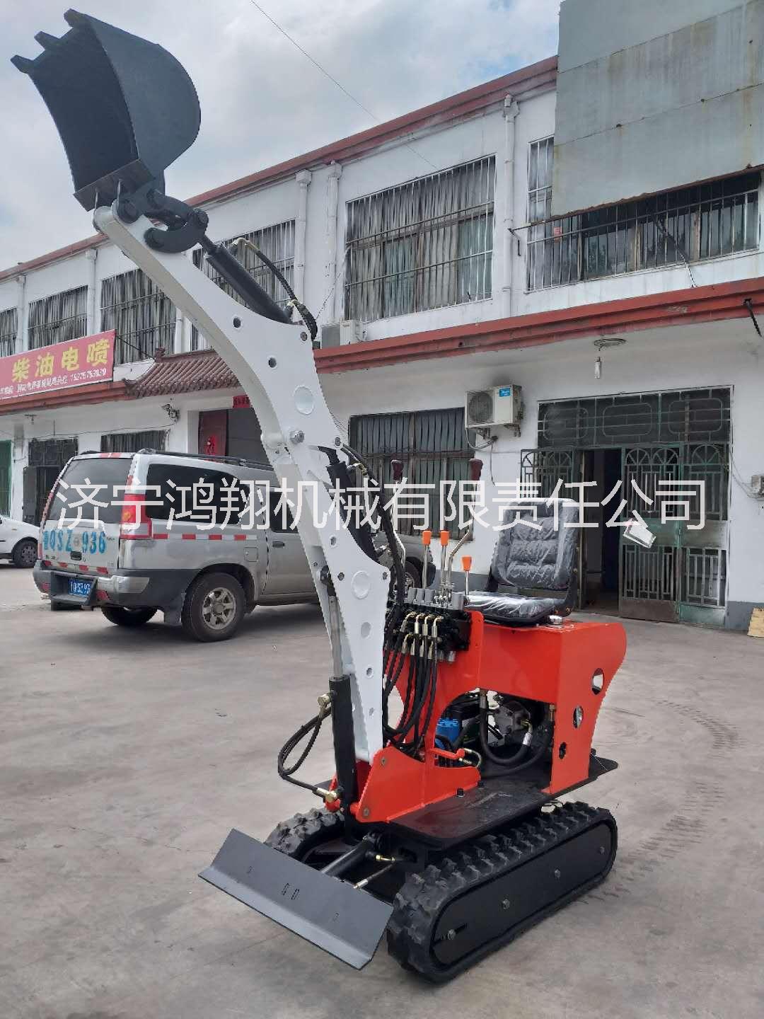 08微型挖掘機最小的履帶挖掘機園林大棚*開溝機