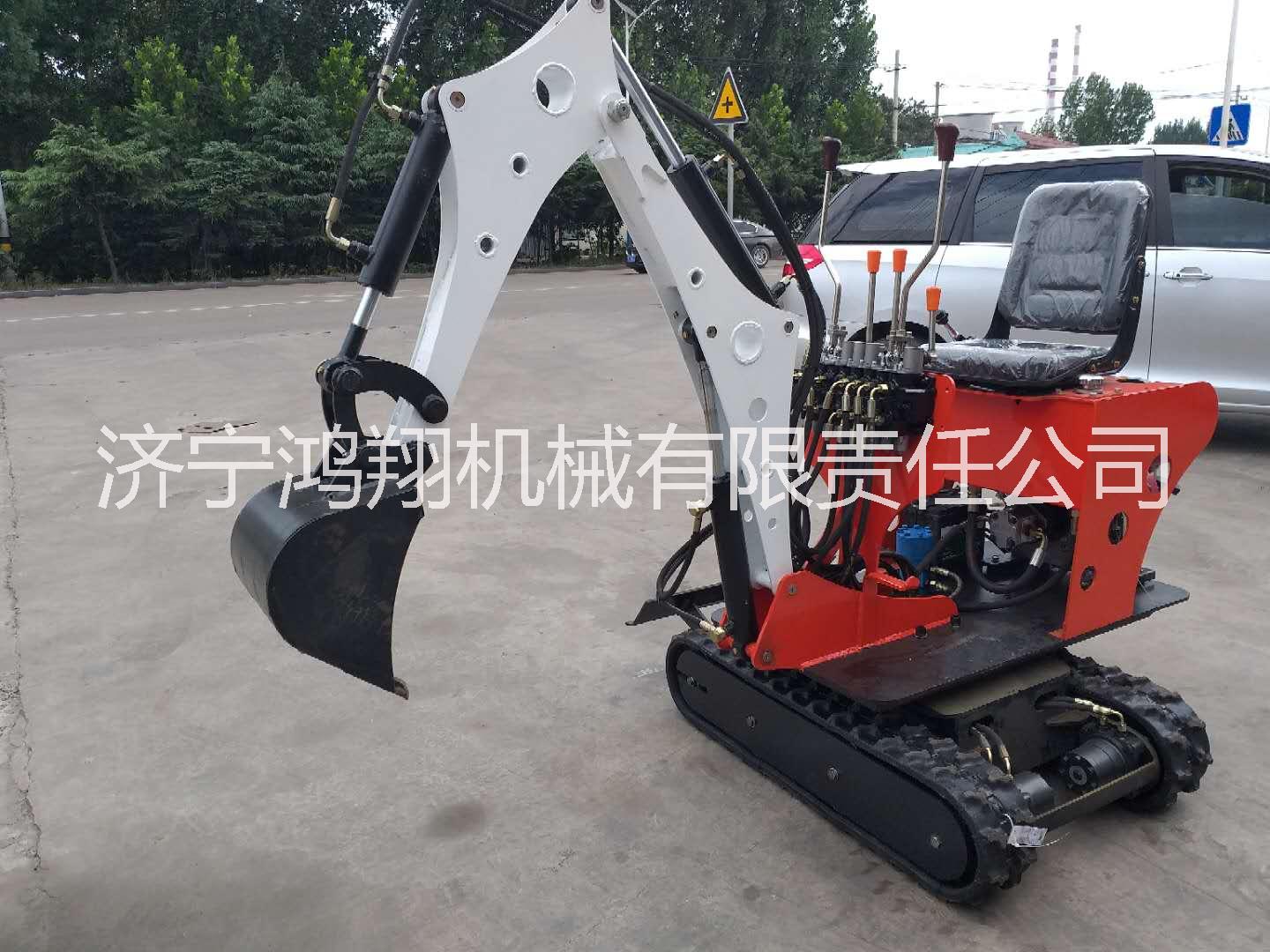 08微型挖掘機最小的履帶挖掘機園林大棚*開溝機