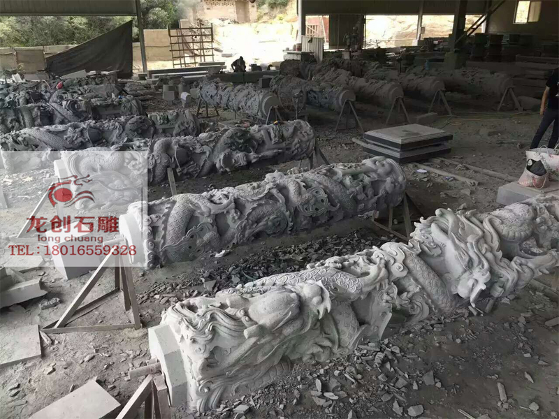 石雕龍柱批發(fā) 龍柱廠家 寺廟古建龍柱