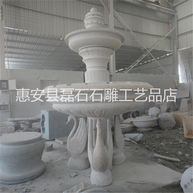 惠安石雕廠(chǎng)家定制 石材噴泉花崗巖材質(zhì)噴泉流水雕塑園林城市噴水?dāng)[件