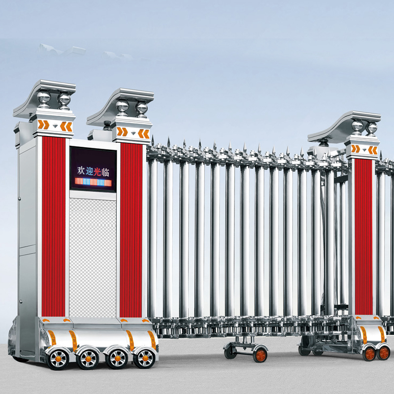 探頭感應鋁合金電動伸縮門 不銹鋼伸縮門價格 不銹鋼伸縮門出廠價 伸縮門價格 電動伸縮門 電動不銹鋼伸縮門