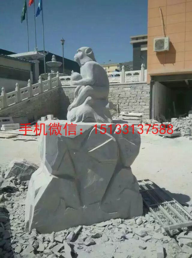 大理石十二生肖動物石雕塑