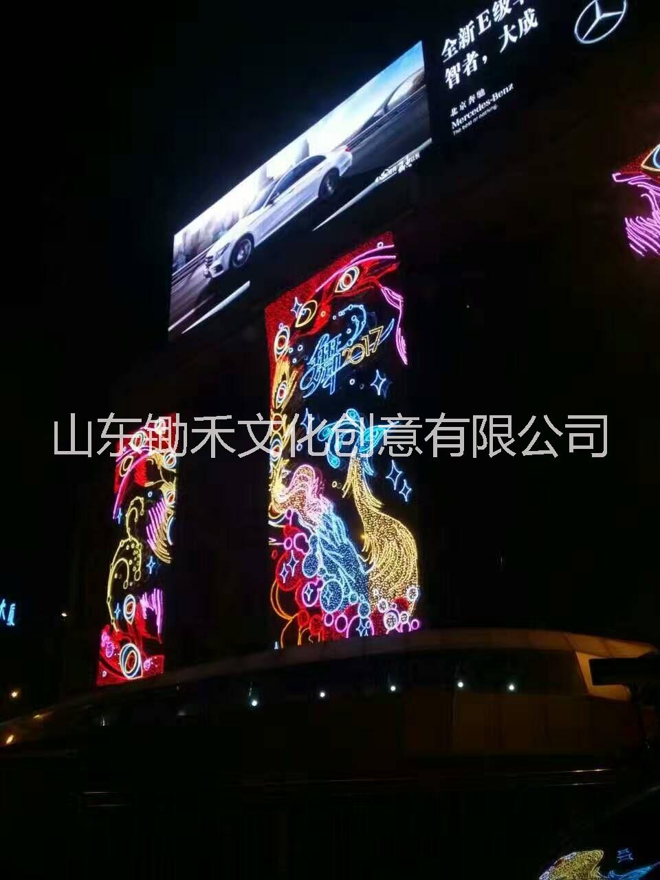 墻體燈飾畫造型 墻體燈飾畫造型燈光美陳