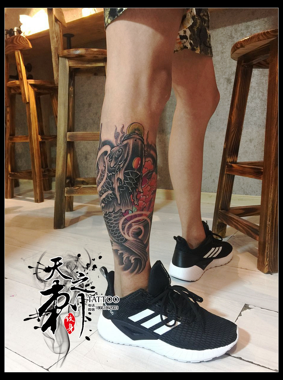 花腿紋身圖案  青島李村紋身圖案