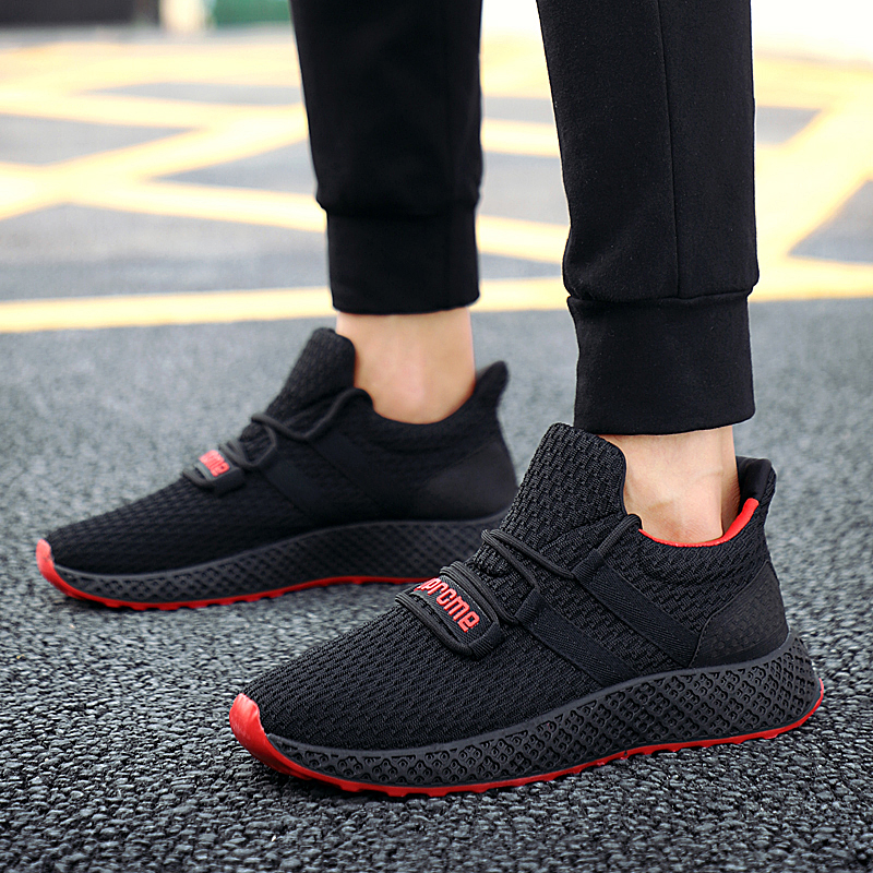 18秋冬爆款男鞋飛織運(yùn)動(dòng)鞋男韓版休閑鞋