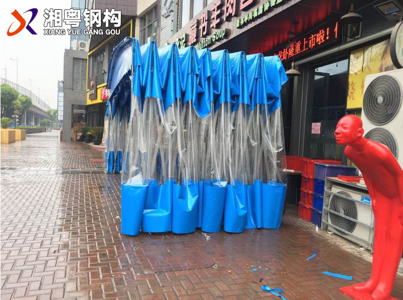 廠家熱銷加厚PVC帆布推拉棚工廠倉庫停車棚