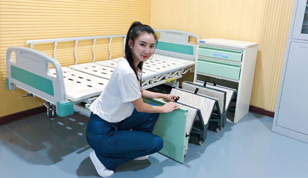 共享陪護(hù)床掃碼床頭柜嵌入式折疊床*陪護(hù)床廠家
