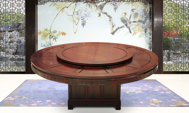 黑酸枝家具闊葉闊葉黃檀全家福餐桌