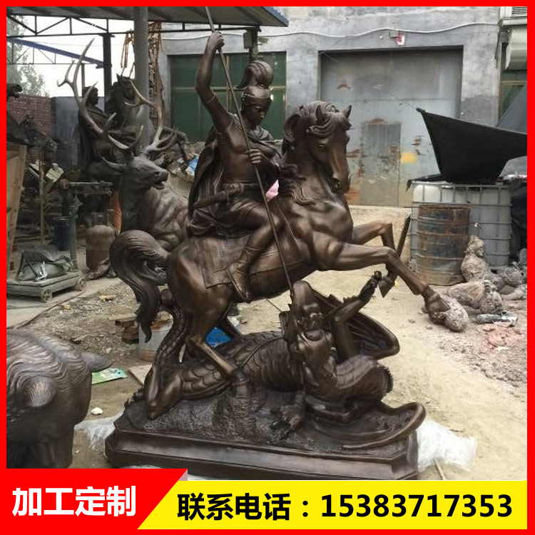 騎馬武士雕塑加工定制 青銅騎馬武士雕塑 曲陽銅雕供應(yīng)商 騎馬武士雕塑工廠直銷 銅雕人物生產(chǎn)商 銅雕供應(yīng)商 西方人物銅雕