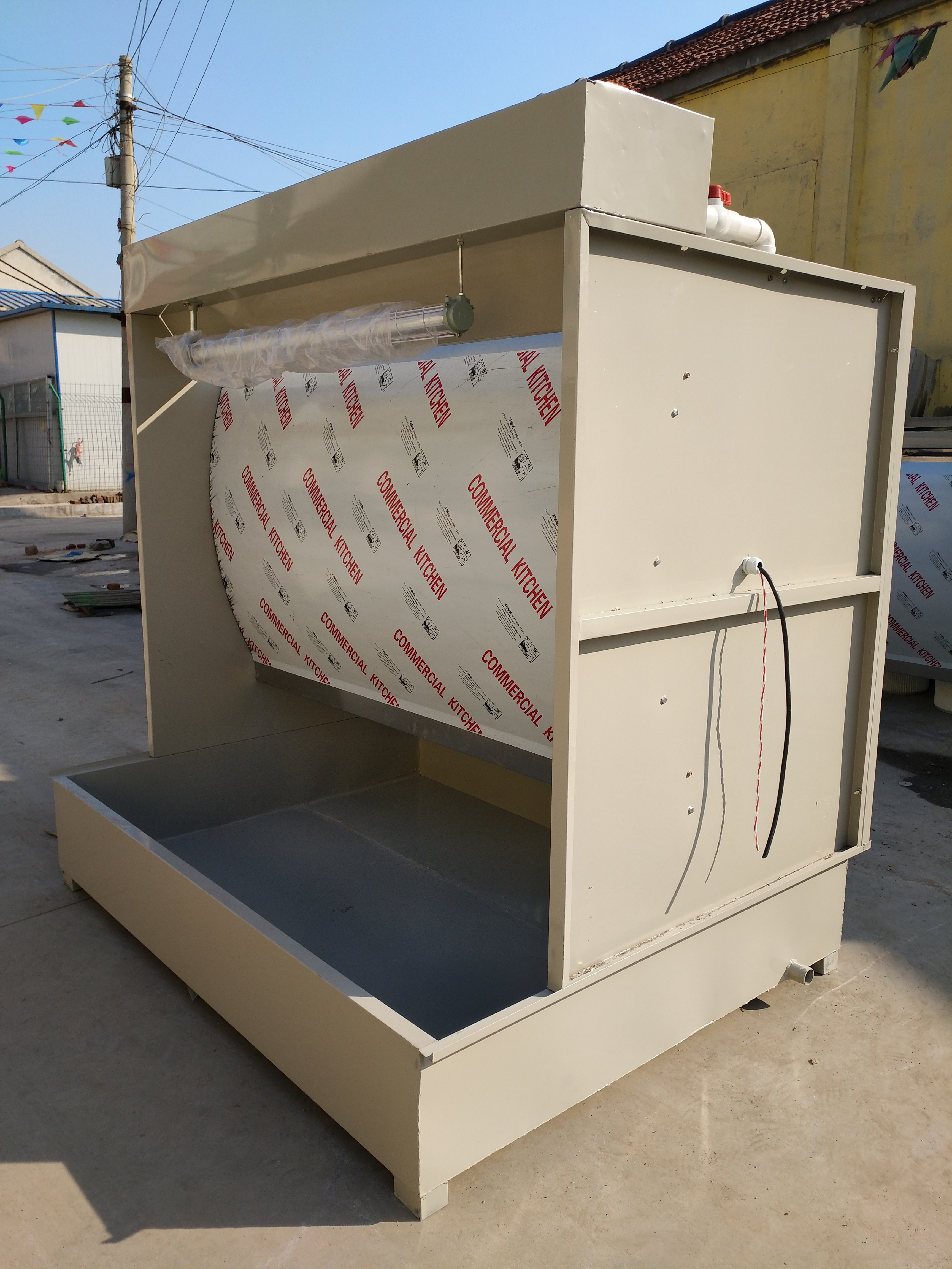 環(huán)保水簾柜 漆霧處理設(shè)備 噴漆廢氣處理設(shè)備水簾柜可定制