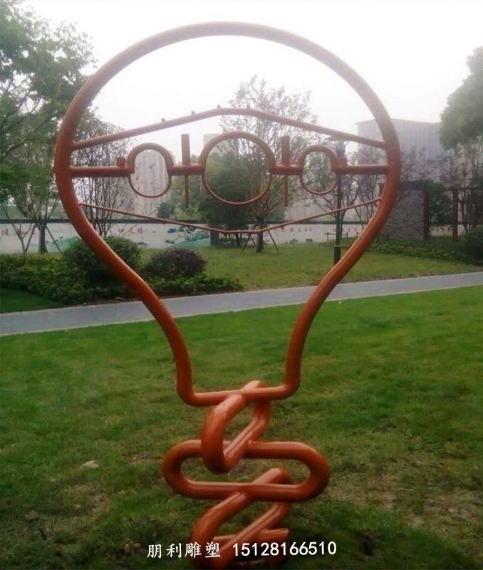 景觀燈泡雕塑 不銹鋼公園雕塑廠家