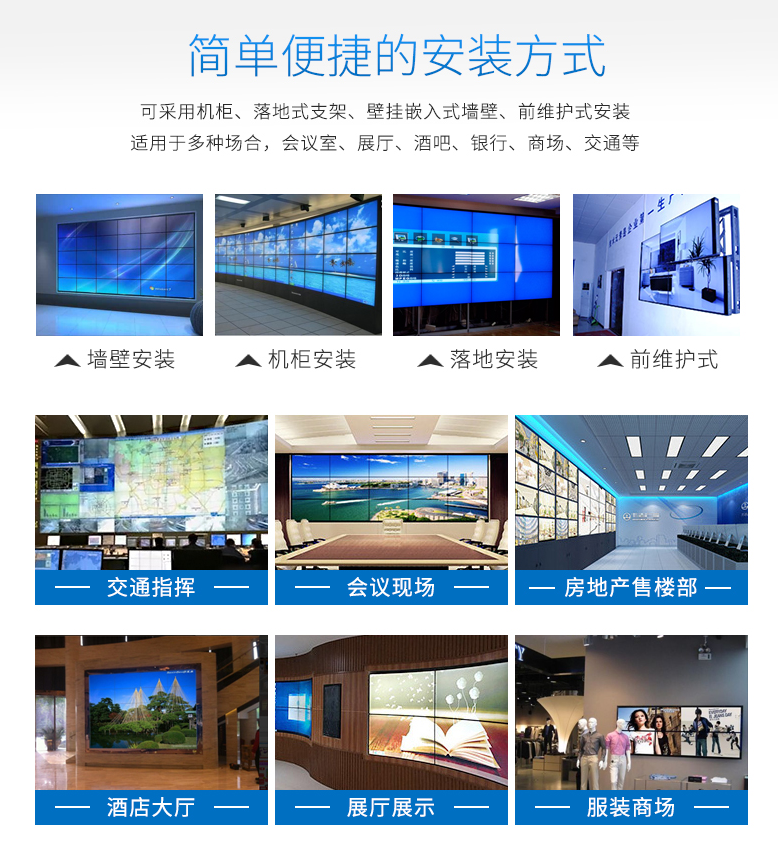 55寸液晶大屏幕拼接顯示系統(tǒng)