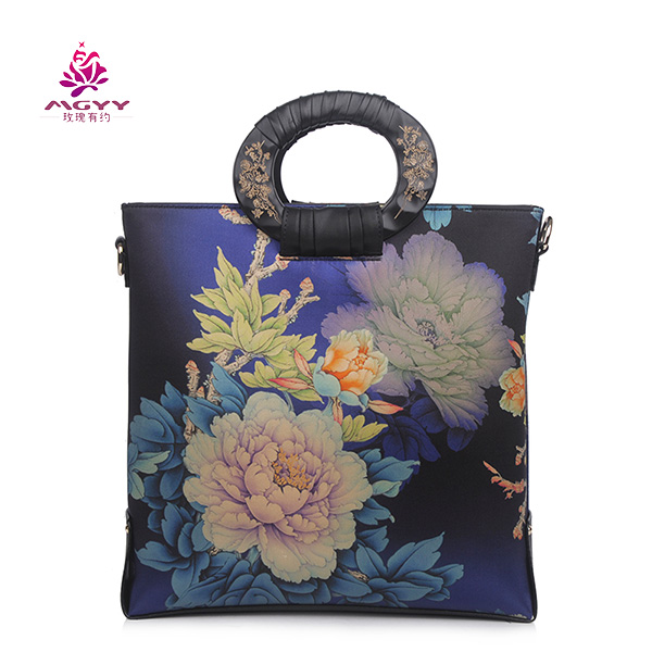 絲綢手提包,絲綢單肩包,品牌女包玫瑰有約