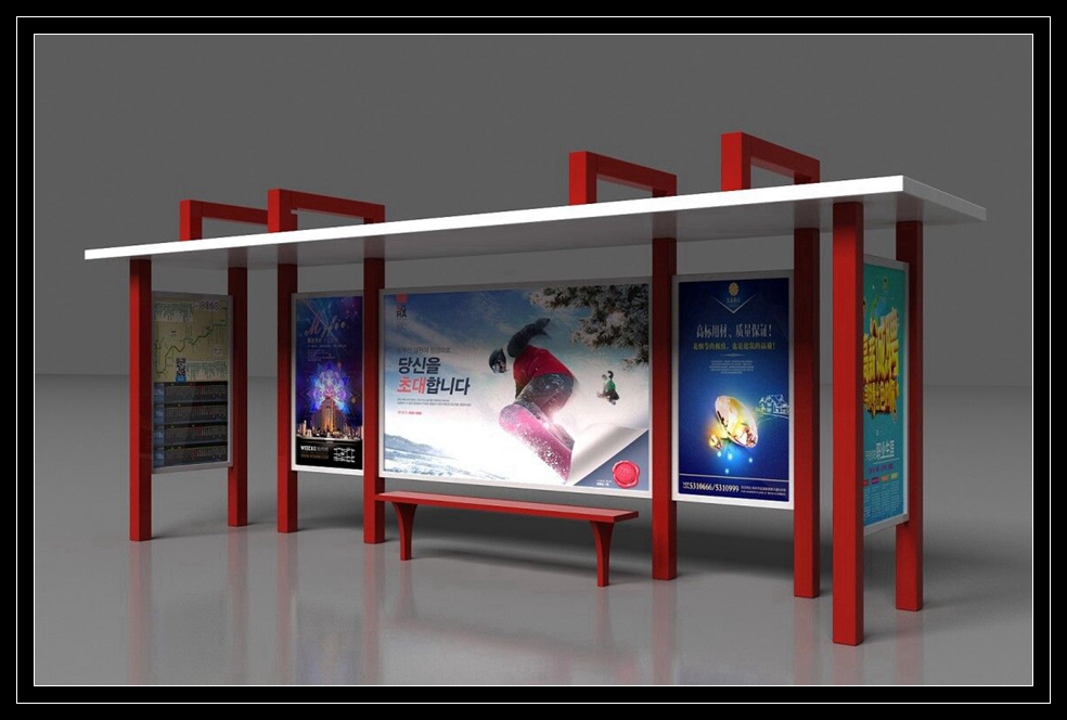 公交站臺候車亭生產(chǎn)制作的廠家、不銹鋼候車亭、鍍鋅鋼板候車亭制作