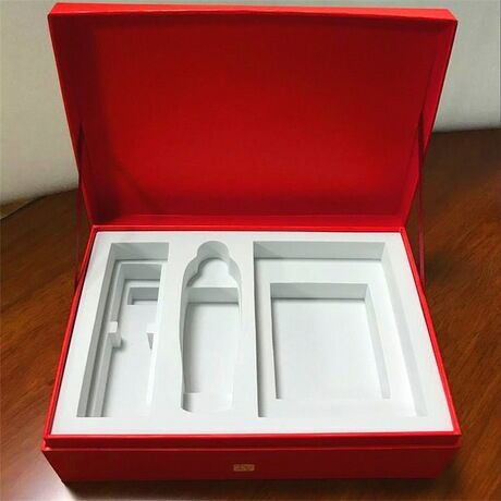 定制化妝盒植絨內(nèi)襯禮品盒一體成型 防震EVA內(nèi)托