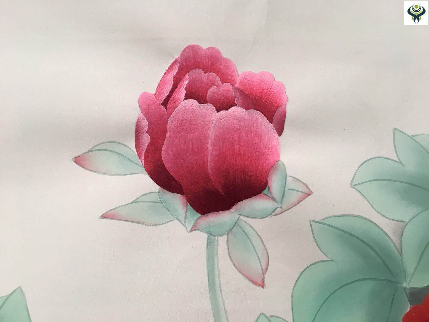 【手工刺繡墻紙】純手繪手工刺繡墻紙 無錫琴棋壁畫