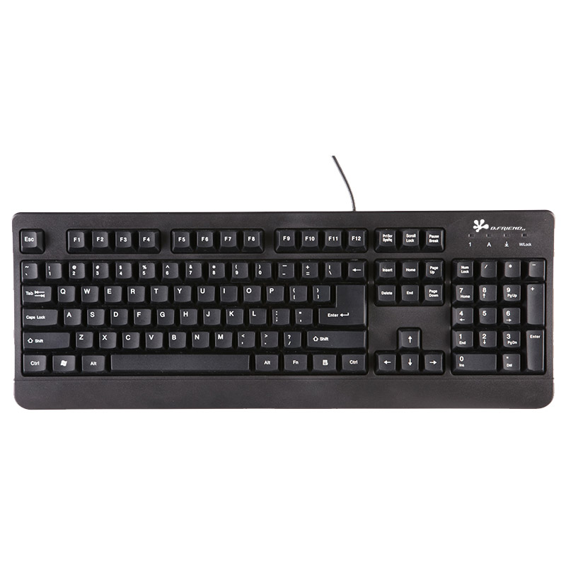 壁虎忍者GK1防水辦公有線鍵盤 USB筆記本外接鍵盤 電競游戲吃雞鍵盤