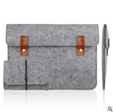 廠家直銷毛氈包，男女通用毛氈平板電腦包，毛氈手拿包可按需定制
