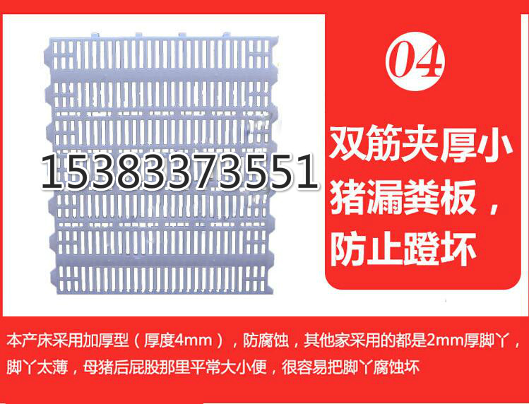 小豬塑料漏糞板尺寸說明豬用功能漏糞板尺寸