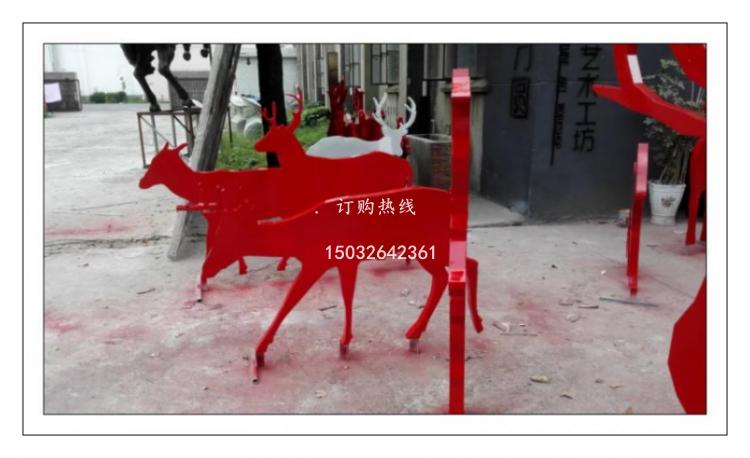 不銹鋼牛雕塑廠家 剪影工藝雕塑 不銹鋼動(dòng)物雕塑價(jià)格