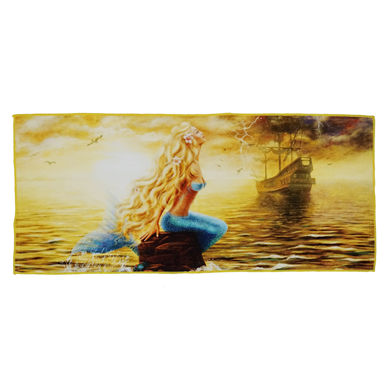 高端割絨噴墨印花毛巾禮品定做