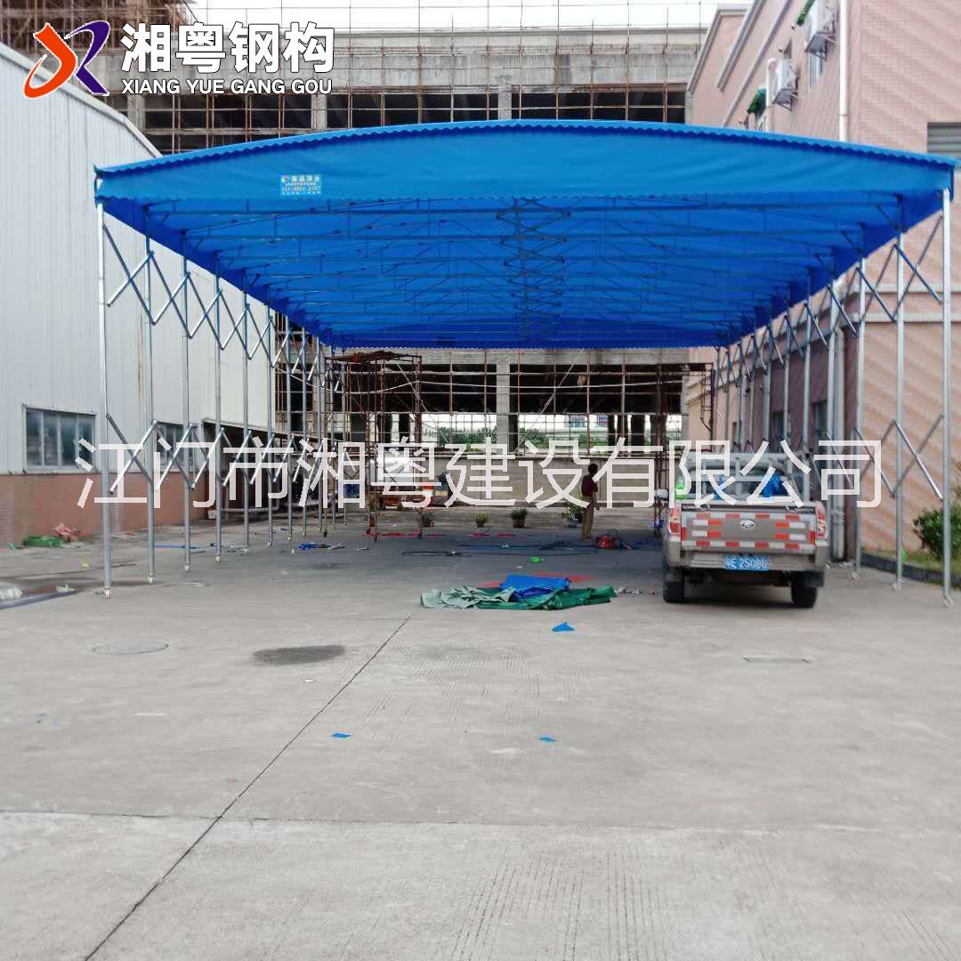 廣東大排檔工廠倉庫專業(yè)伸縮推拉篷廠家直銷