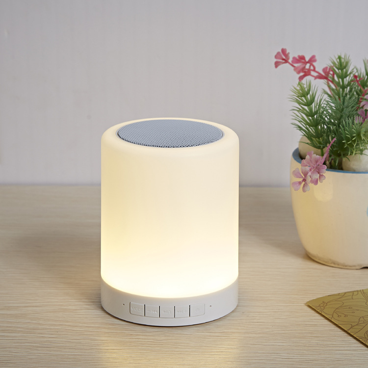 新款藍牙音箱迷你七彩燈 新款藍牙音箱迷你七彩燈光無線觸控式音樂臺燈戶外便攜式音箱