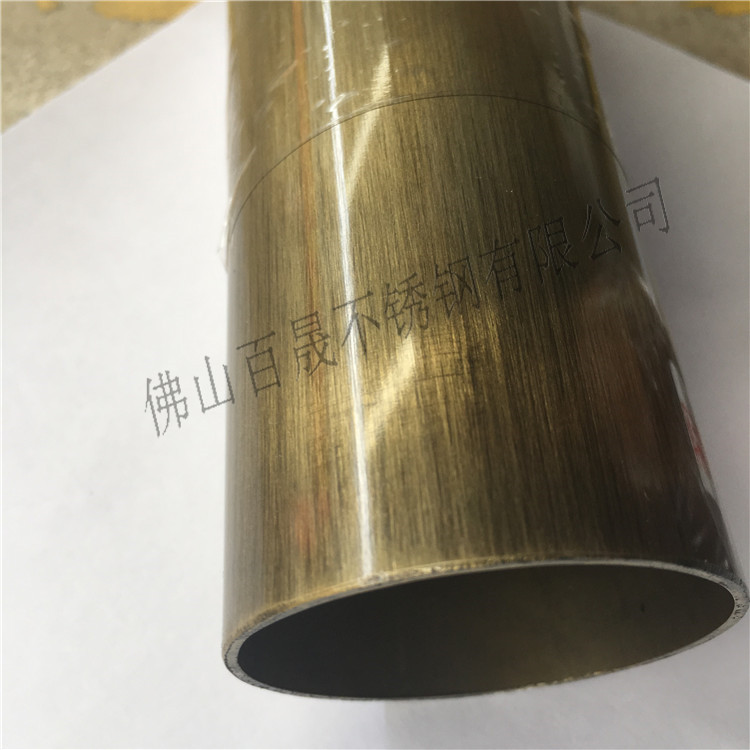 彩色管304青古銅不銹鋼方管25*25 黑鈦鏡面不銹鋼矩形管 鈦金不銹鋼管 不銹鋼彩色管