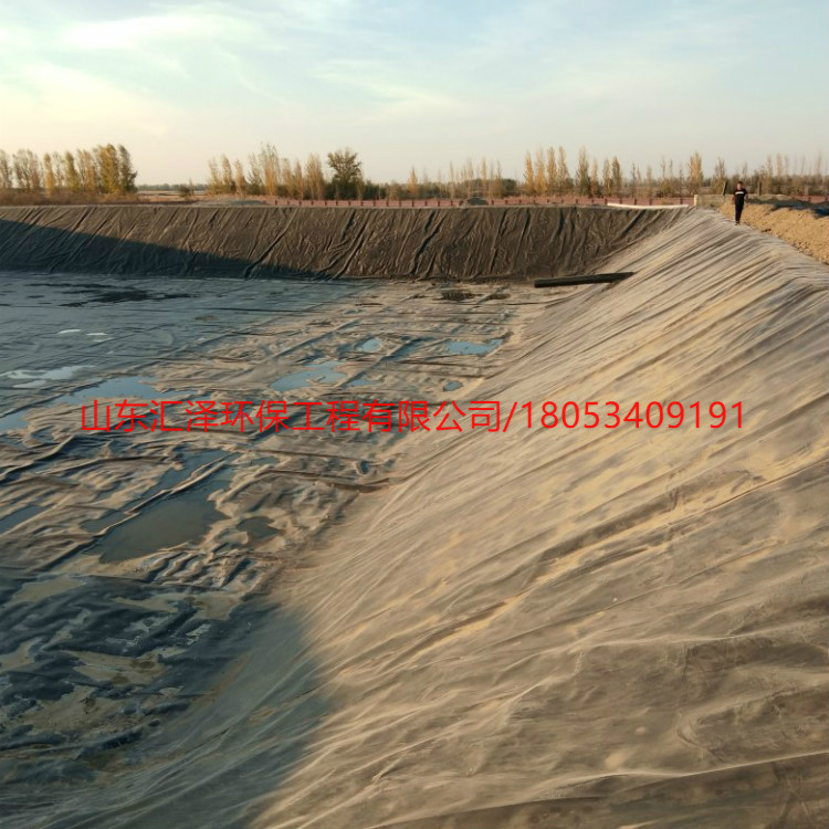 匯澤環(huán)保黑膜沼氣池土工膜沼氣工程HDPE膜廠家 黑膜沼氣池hdpe膜