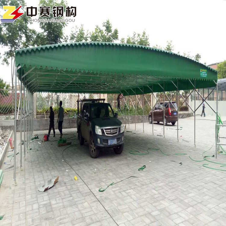 戶外伸縮倉(cāng)儲(chǔ)帳篷活動(dòng)遮陽(yáng)蓬折疊推拉雨棚