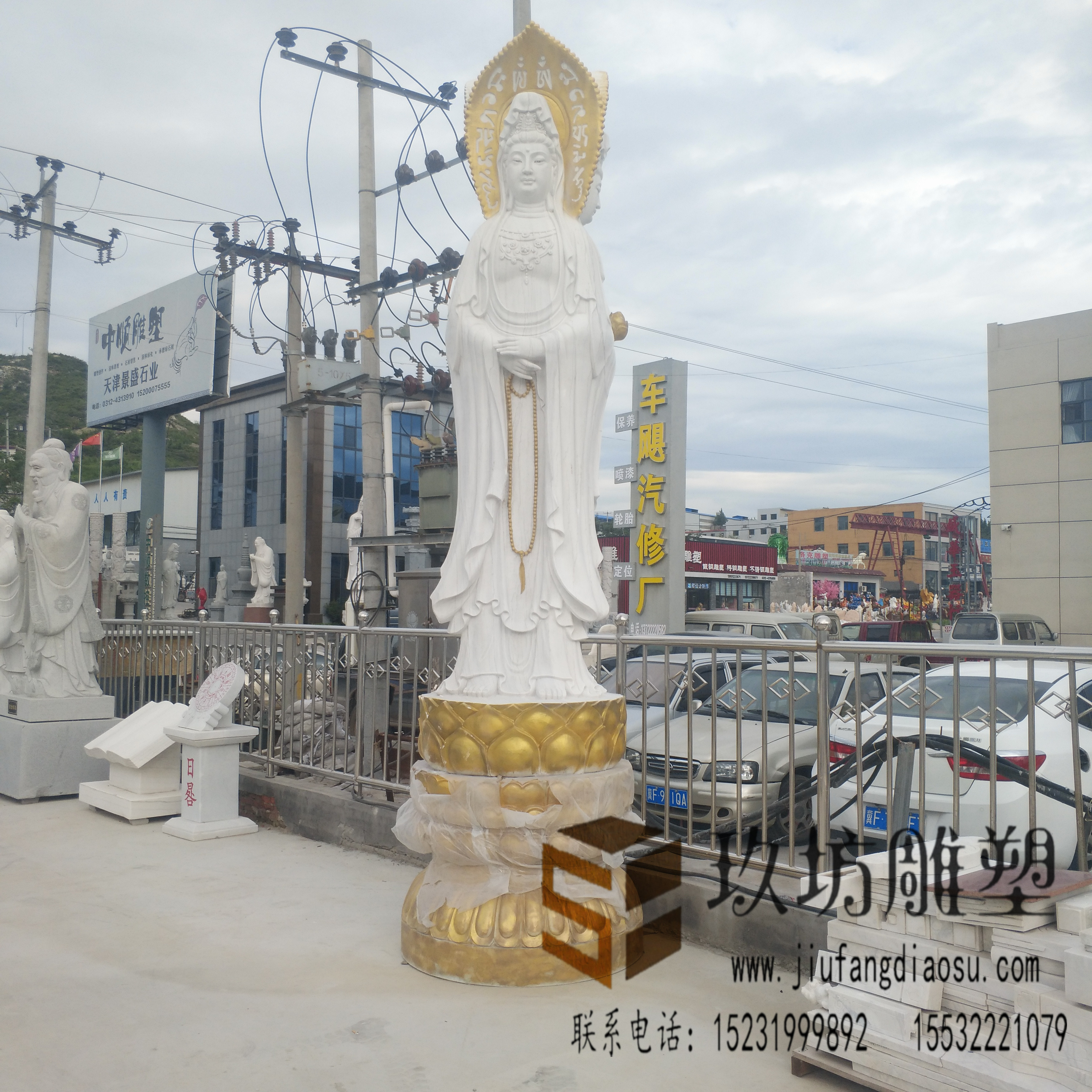 石雕漢白玉三面觀音寺廟供奉石雕三面觀音石雕滴水觀音石雕送子觀音石雕三面觀音廠家定制