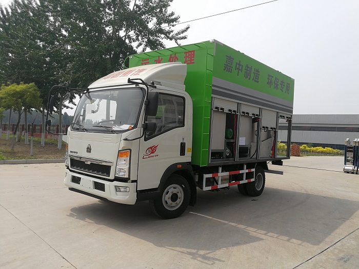 污水處理車化糞池清理車-安全可靠放心，嘉中制造客戶滿意