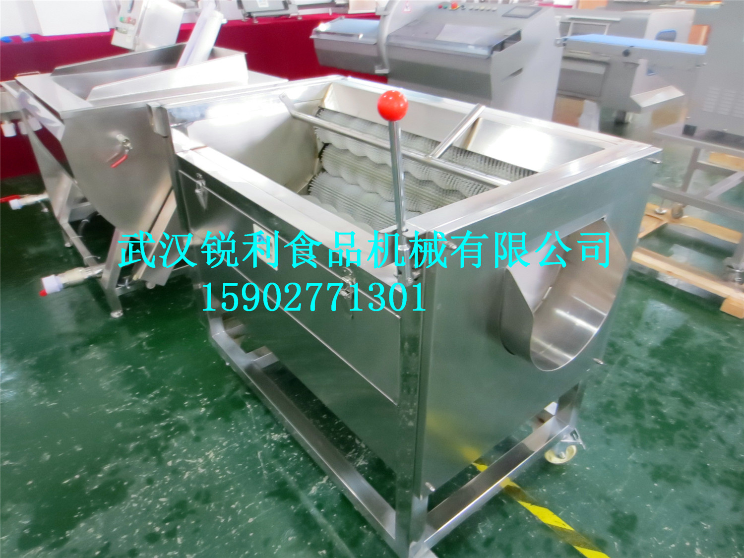 武漢RL-1000果蔬清洗去皮機,蓮藕清洗去泥機，毛刷機有售