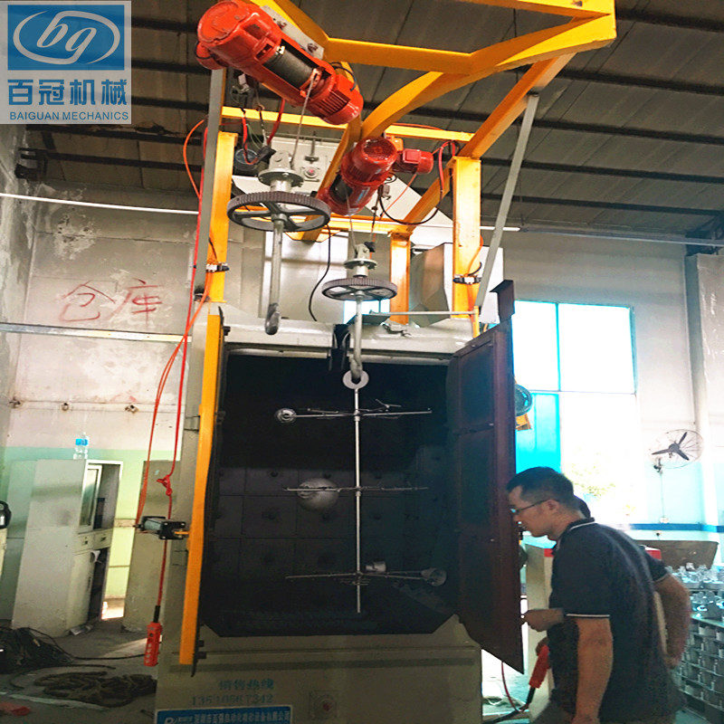 壓鑄件不銹鋼銅件噴丸機(jī)車架發(fā)動(dòng)電機(jī)打砂機(jī) 百冠供
