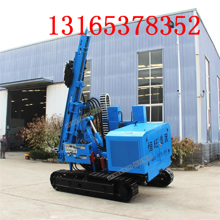現(xiàn)貨供應(yīng)滑移履帶光伏打樁機(jī) 多功能打樁鉆孔機(jī)
