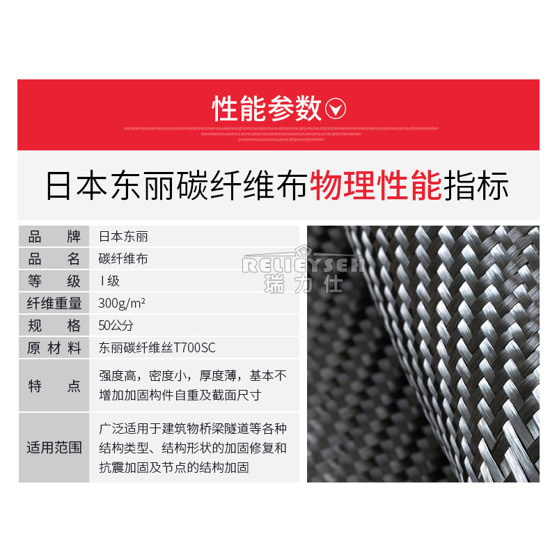 瑞力仕碳纖維布300g一級(jí)