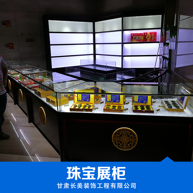 定制 *珠寶展柜銀飾 珠寶柜臺(tái) 不銹鋼工藝展示柜  led展示柜廠家直銷 款式多樣