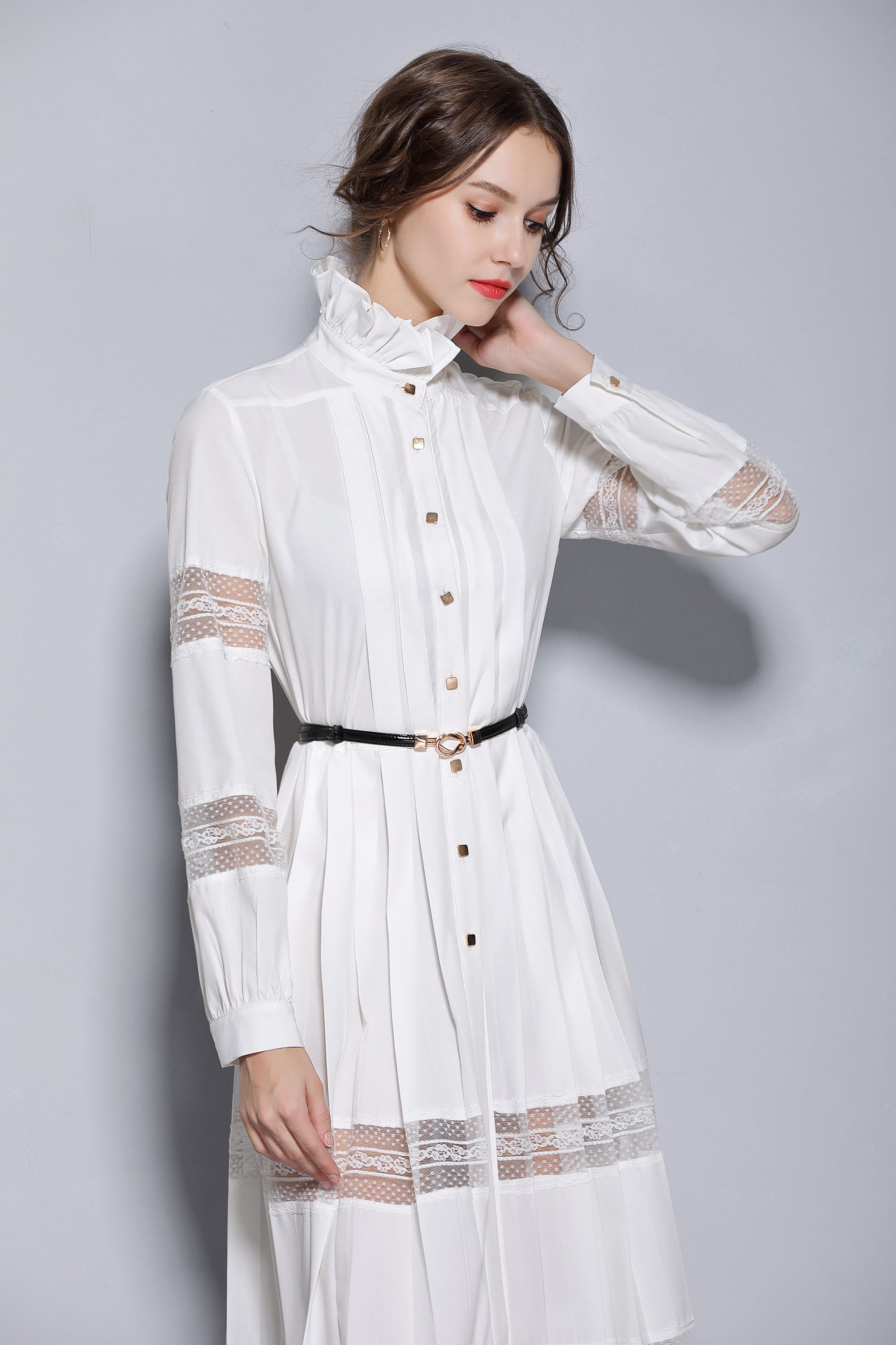 連衣裙 廣東韓版連衣裙 春秋新款女裝休閑連衣裙 長裙加工批發(fā)定制 廣東女裝批發(fā)供應(yīng)商 東莞熱銷韓版連衣裙