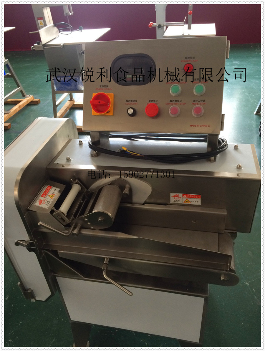 武漢12小型砍排骨機(jī)，條狀排骨切塊狀機(jī)，可調(diào)咸魚豬爪切塊機(jī)有售