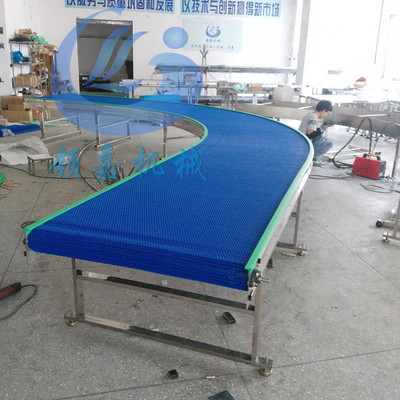 模具鏈板輸送機【專業(yè)制造】不銹鋼轉(zhuǎn)彎輸送機、網(wǎng)鏈轉(zhuǎn)彎輸送機  廣州廠家基地