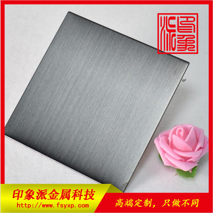 304發(fā)紋灰色亮光不銹鋼彩色板廠家供應(yīng)