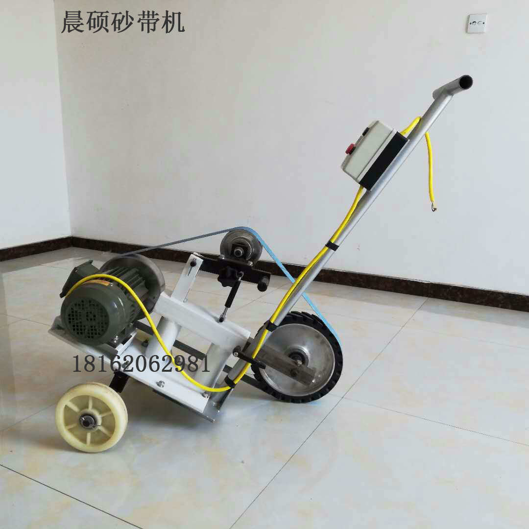 手推砂帶機，小型拋光機 臺式手推車砂帶機，大尺寸鋼板的拋光打磨焊縫