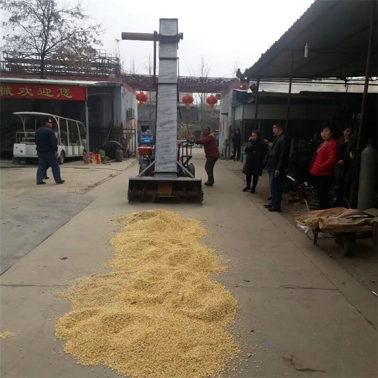 路面扒糧機 自走式扒谷扒糧機 馬路自走式散糧裝車機