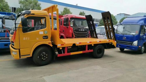 福瑞卡單橋平板拖_東風(fēng)福瑞卡小藍(lán)牌平板拖車